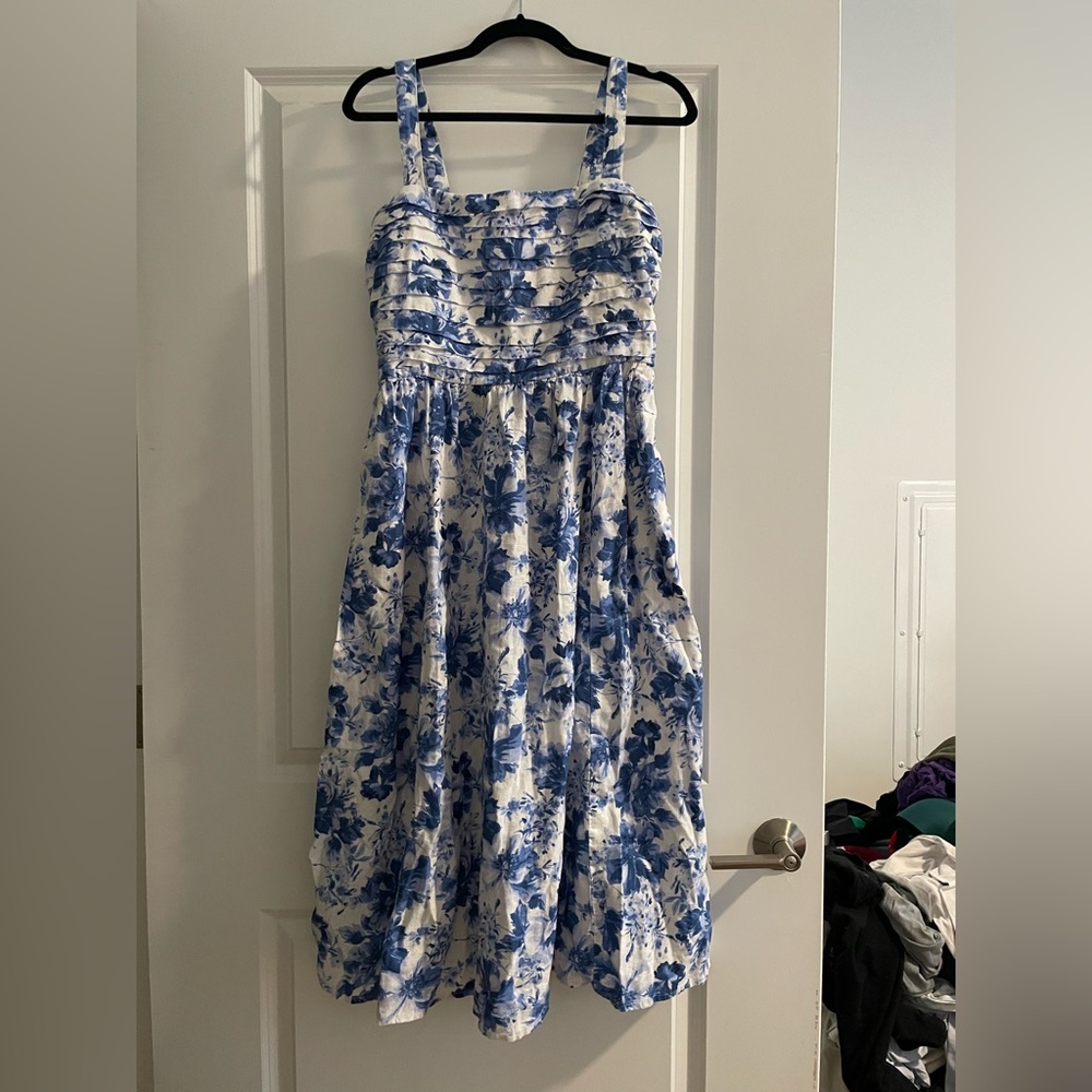 Abercrombie & Fitch Blue and White Sundress